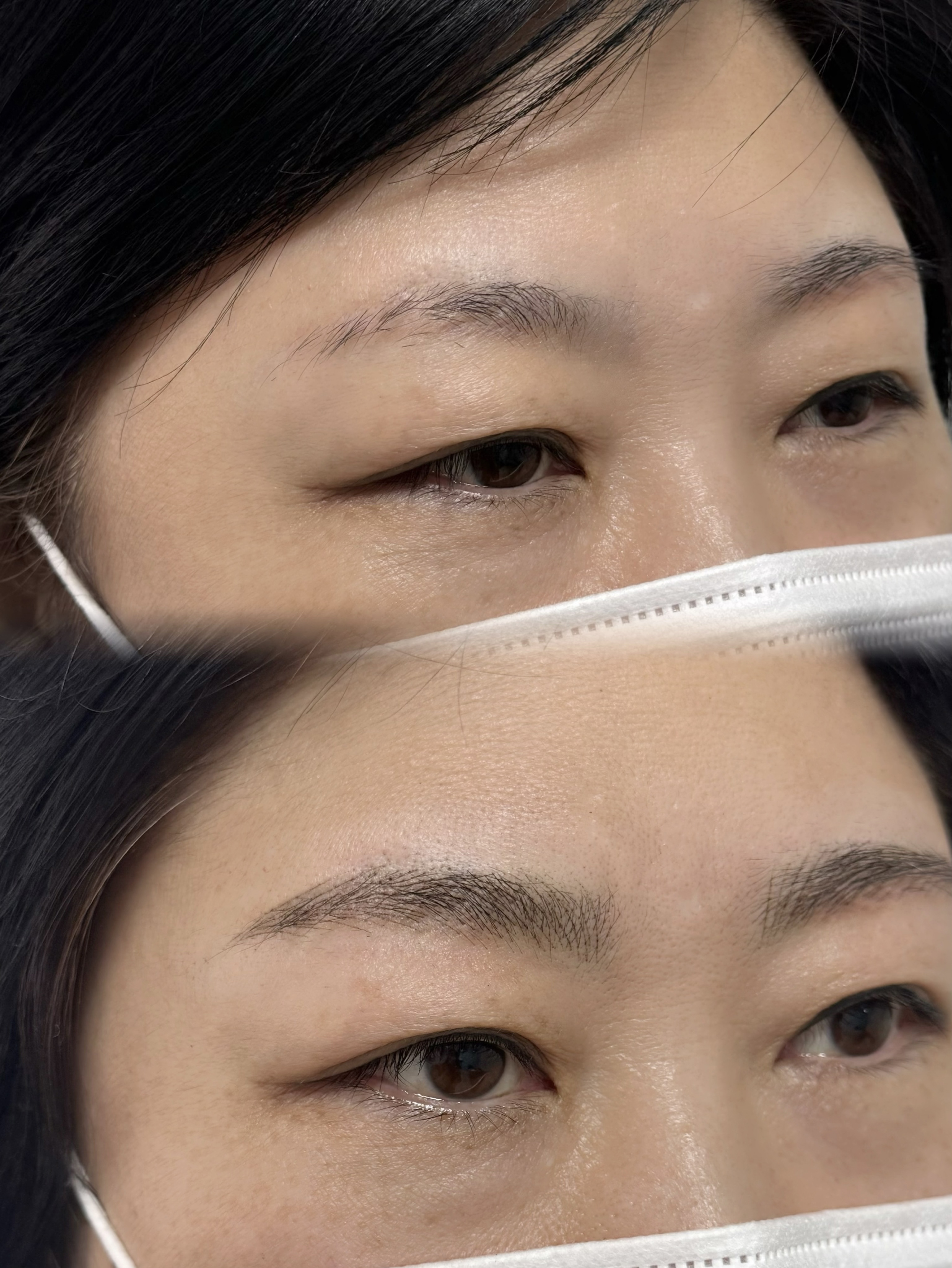 헤어 스트록 눈썹 예시 5