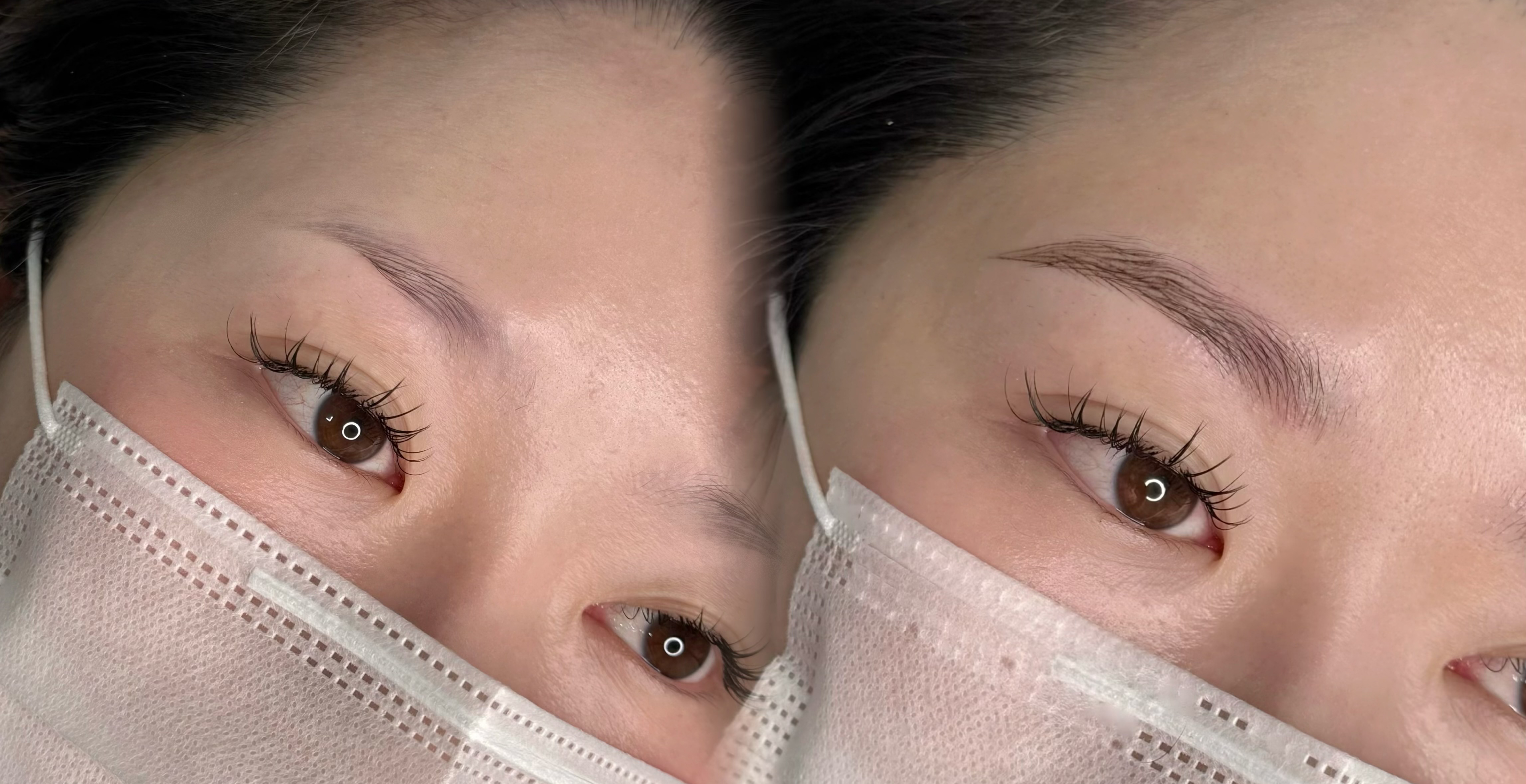 헤어 스트록 눈썹 예시 6