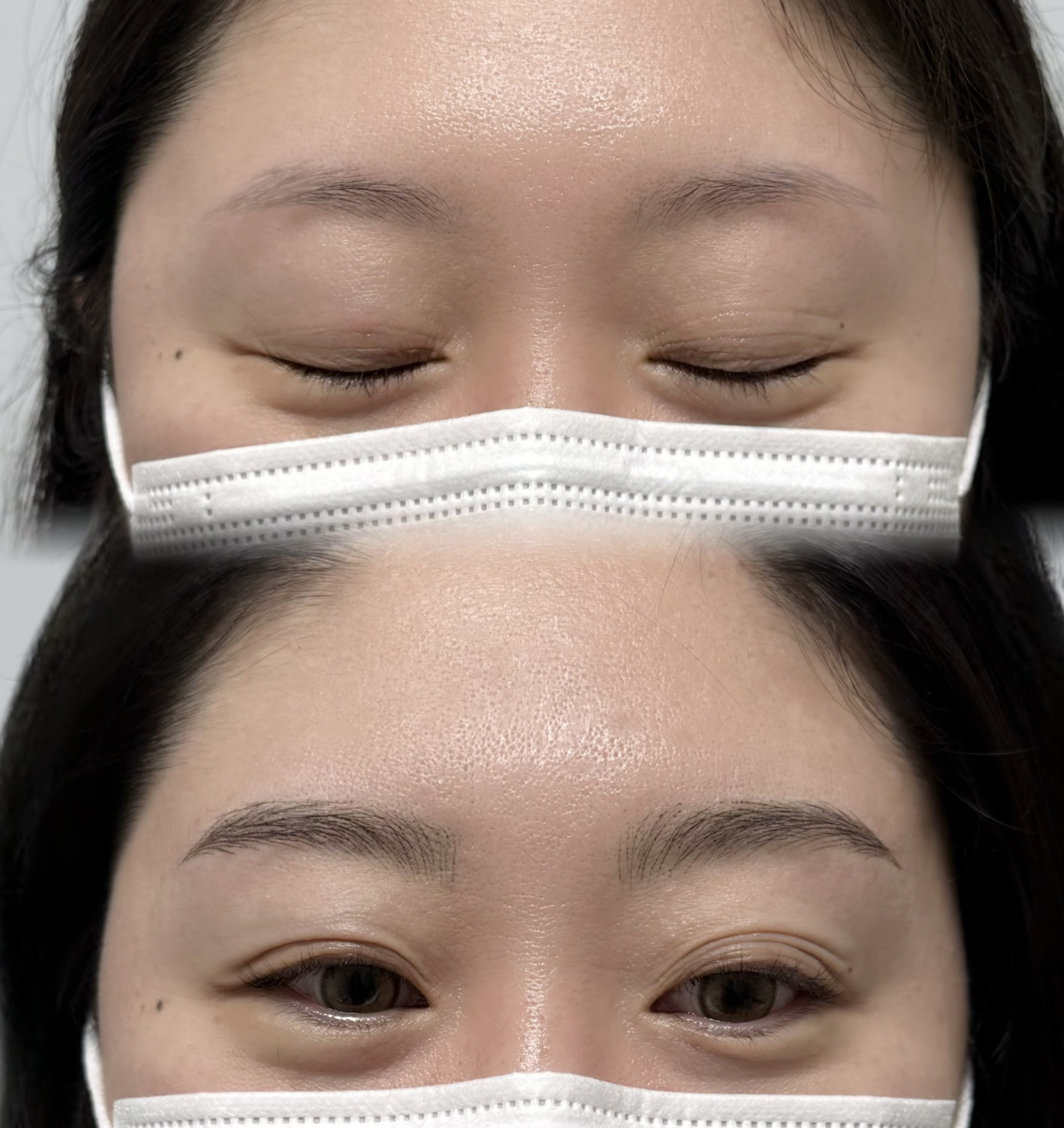 헤어 스트록 눈썹 예시 8